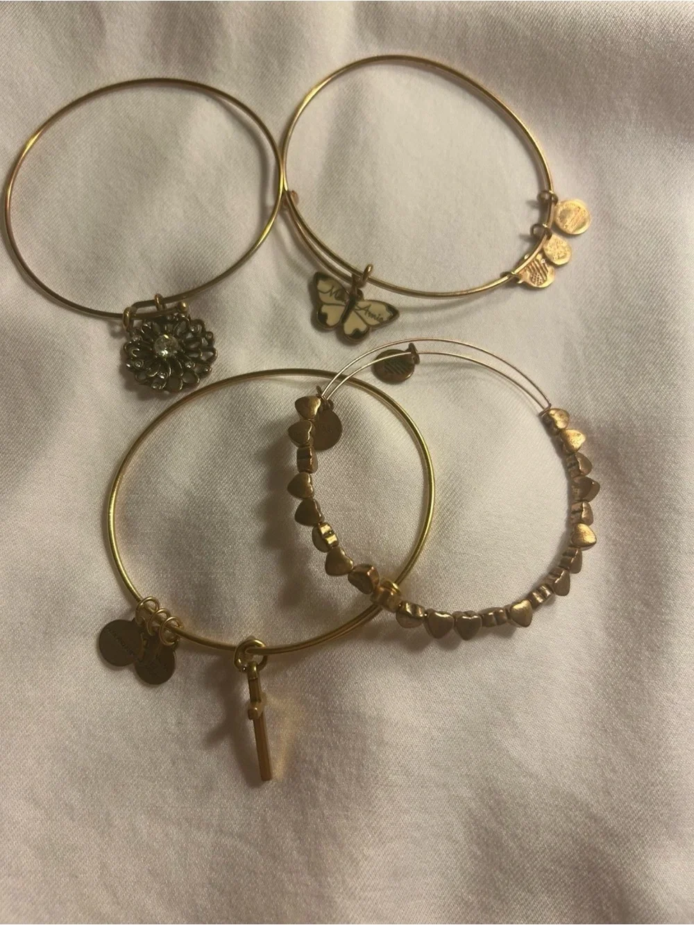 Alex & Ani /Gold-Tone Sparkle Bar Bangle Bracelet - Women's Jewelry